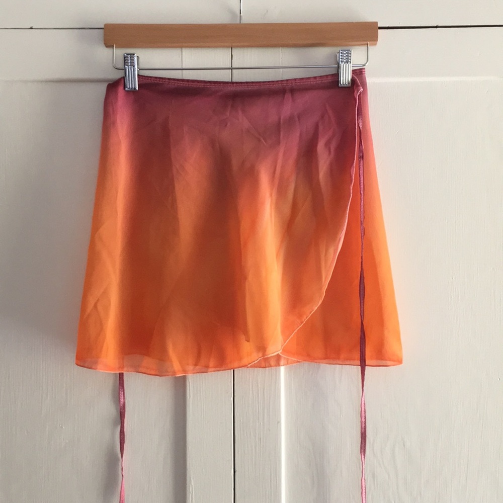 Wrap around ballet skirt